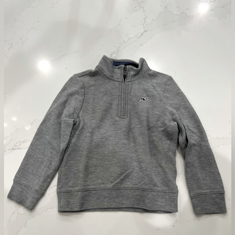 Toddler Boy’s Vineyard Vines grey quarter zip. Size 4T